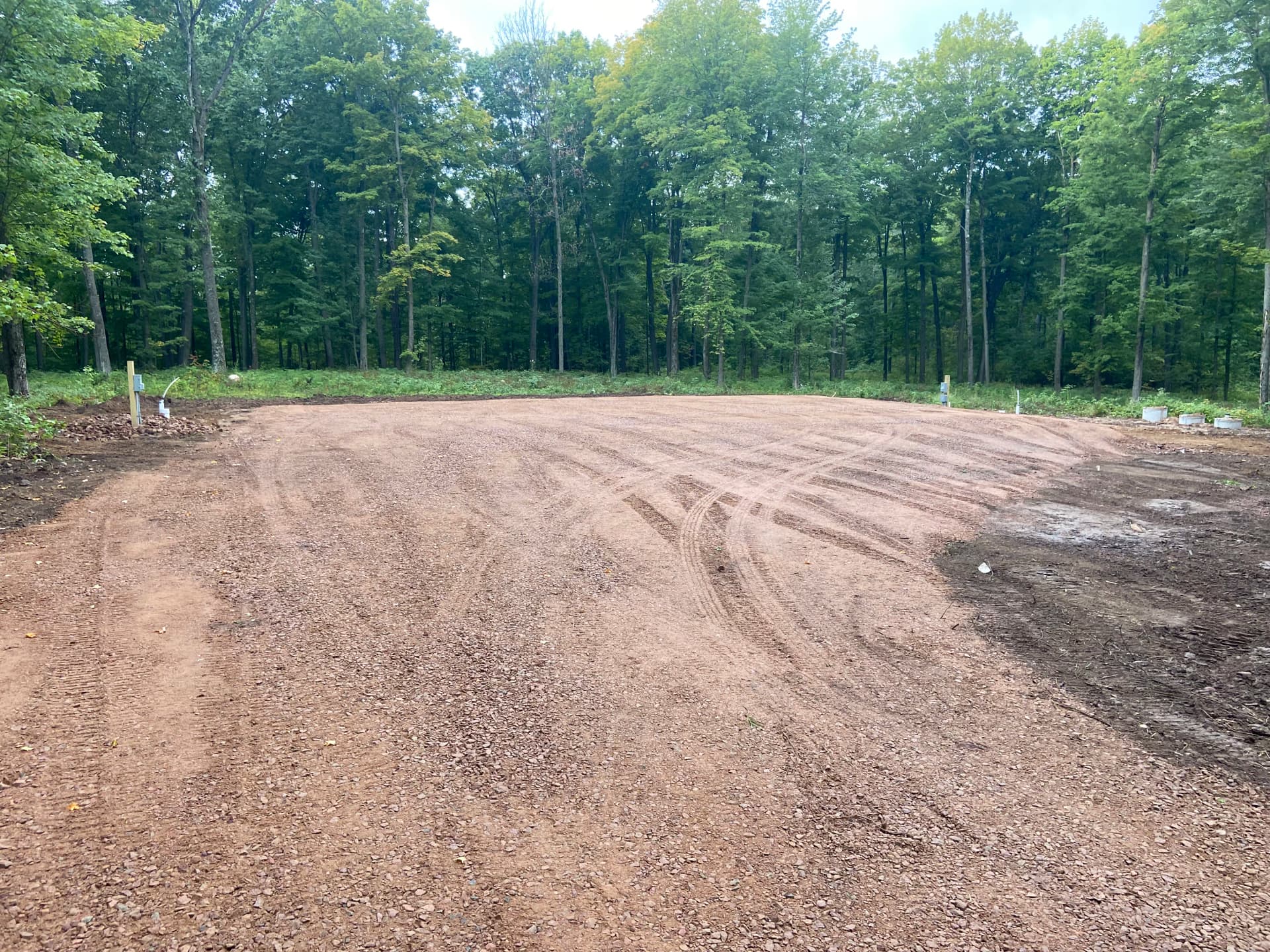 Gallery photos for Camper Pad and Driveway Built from Overgrown Wooded Property: Image #8