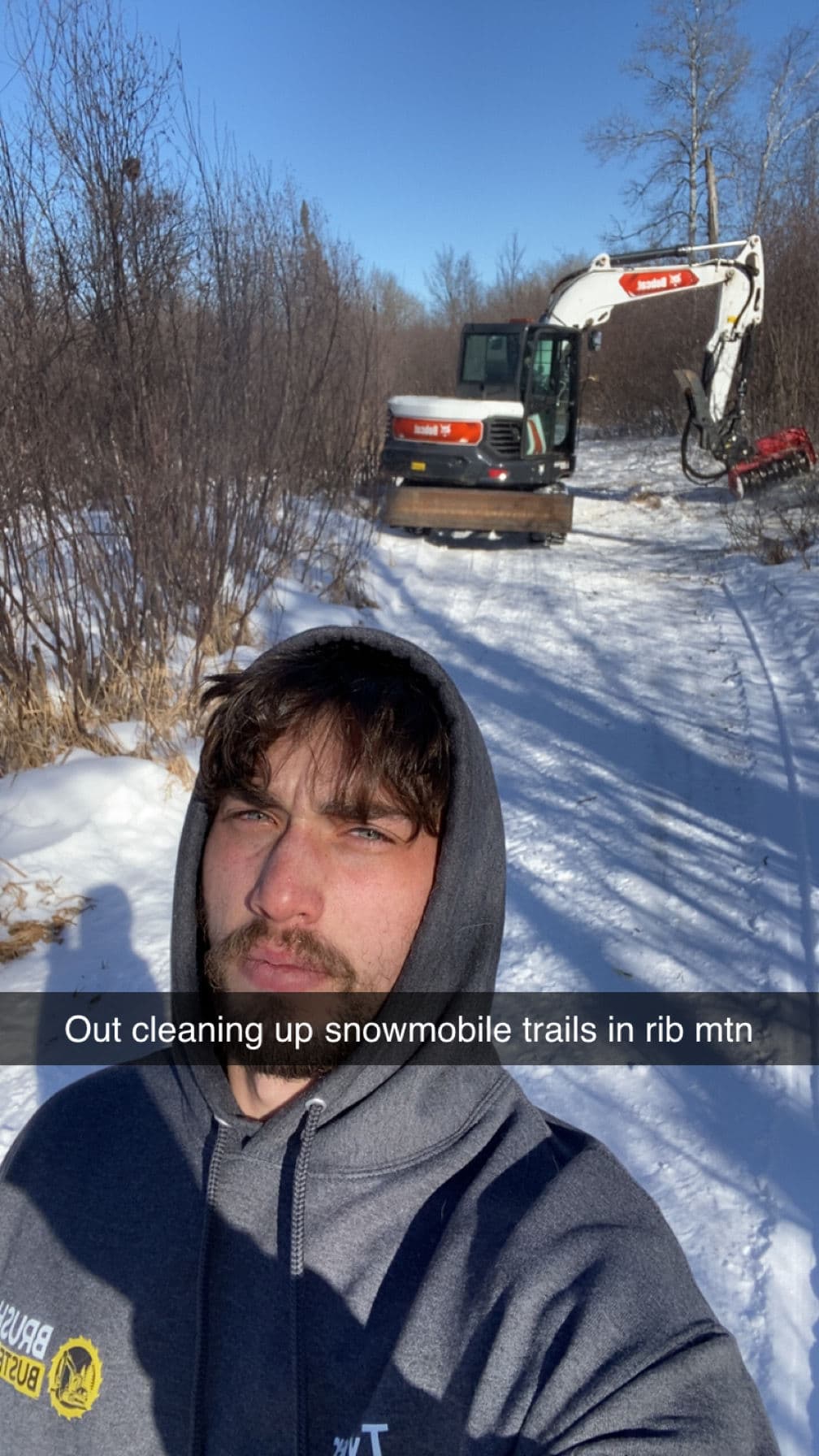 Snowmobile Trail Cleanup in Rib Mountain
