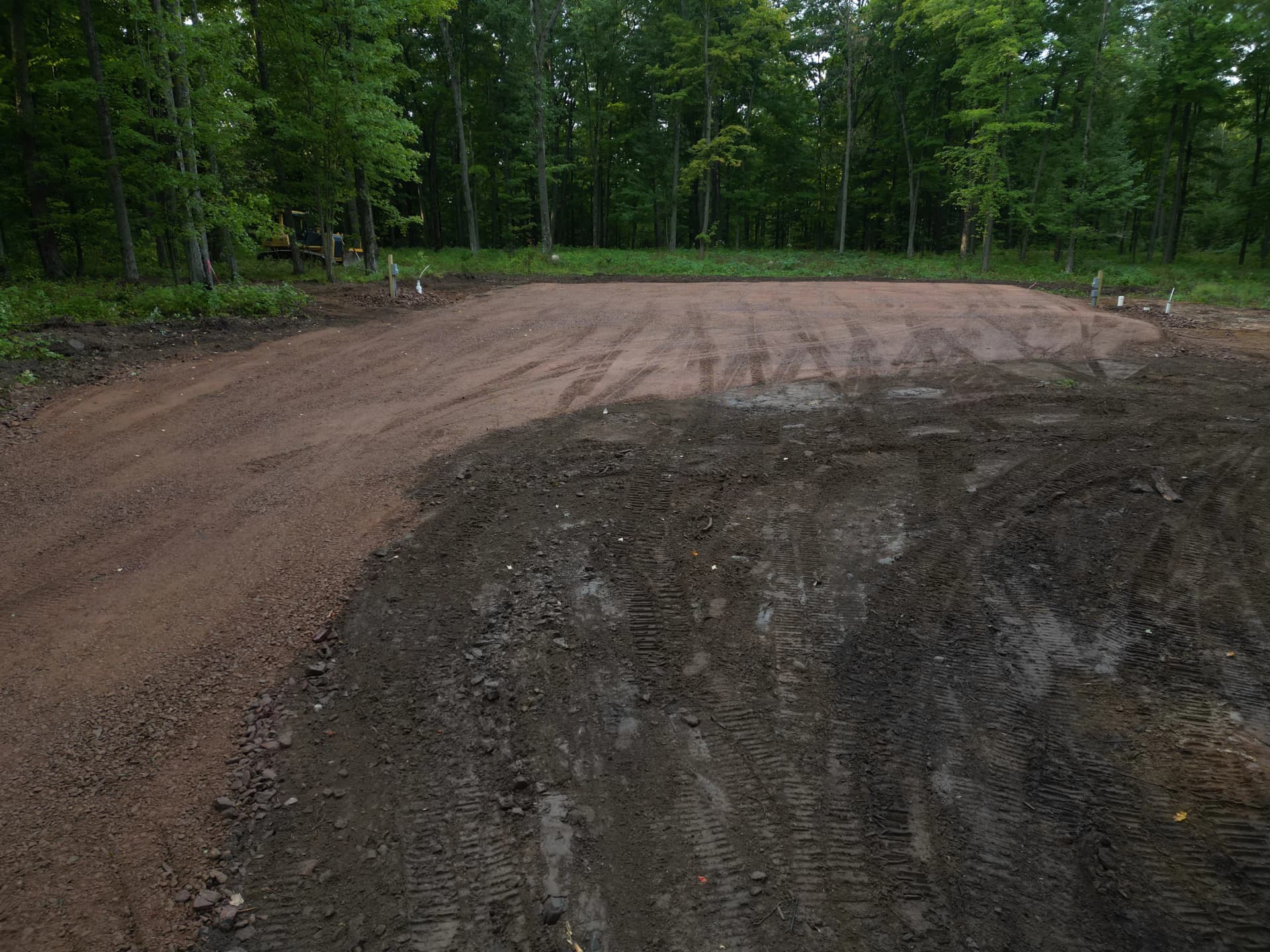 Gallery photos for Camper Pad and Driveway Built from Overgrown Wooded Property: Image #5