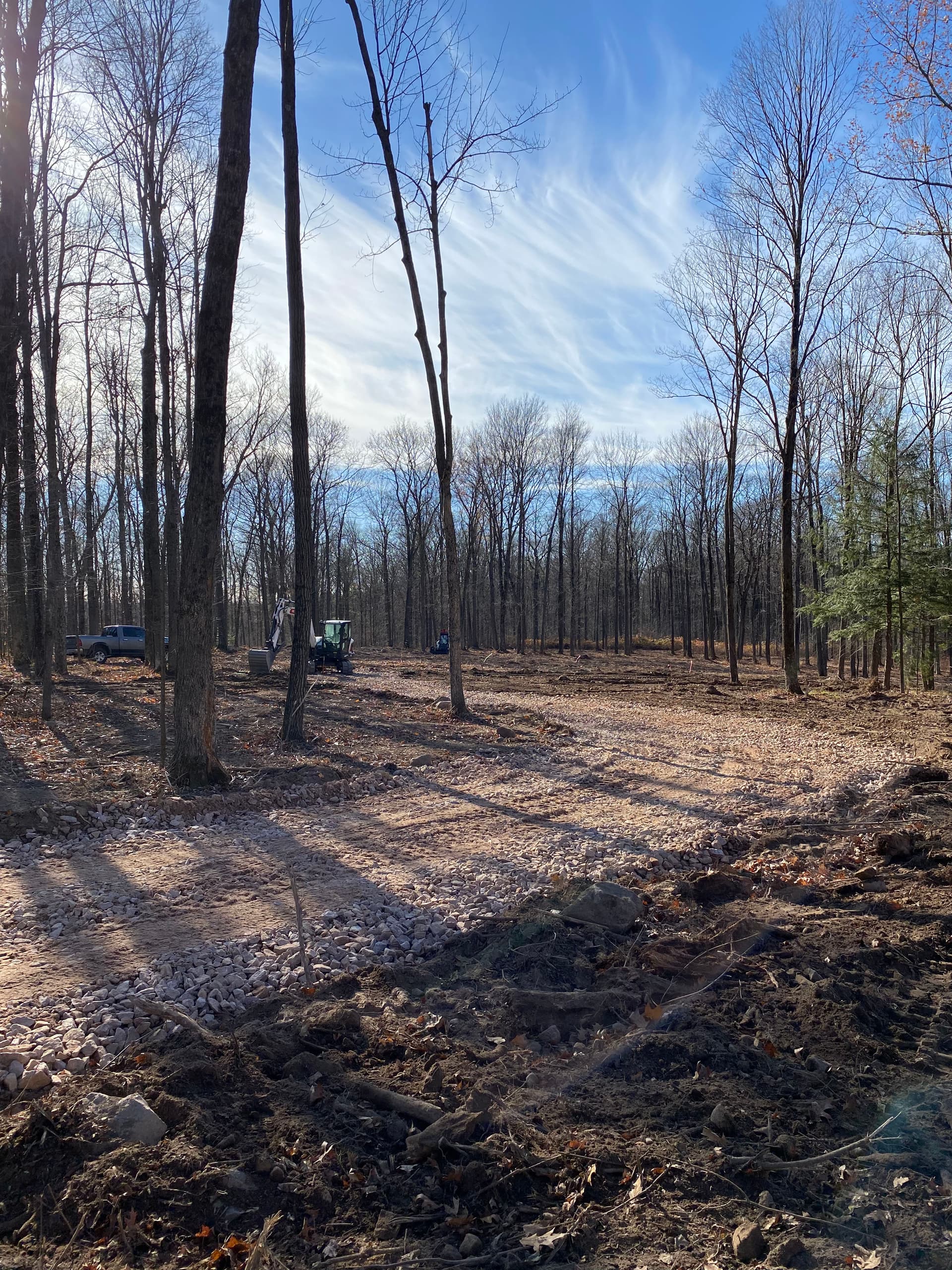 Gallery photos for Transforming Woodland into Landscaped Driveways: Image #1